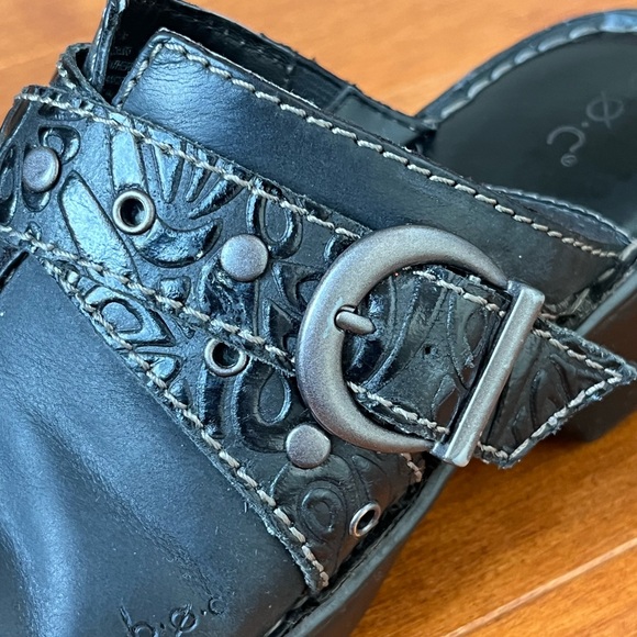 BOC Born Black Leather Clogs Size 7M - Picture 7 of 11